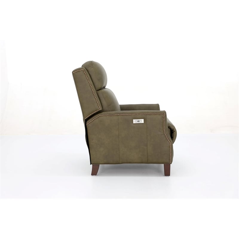 Barcalounger Charlotte Power Recliner w/Power Head Rest in Oasis Olive