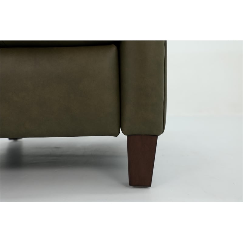 Barcalounger Fremont Push Thru The Arms Recliner in Oasis Olive