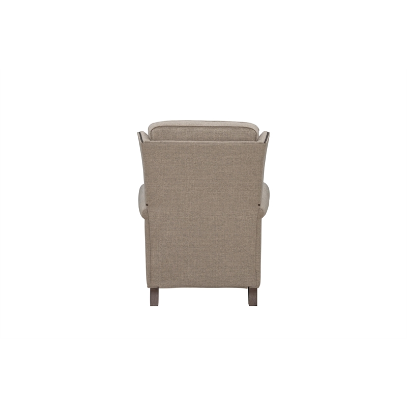 Barcalounger Shasta Push Thru The Arms Recliner in Linen Gray
