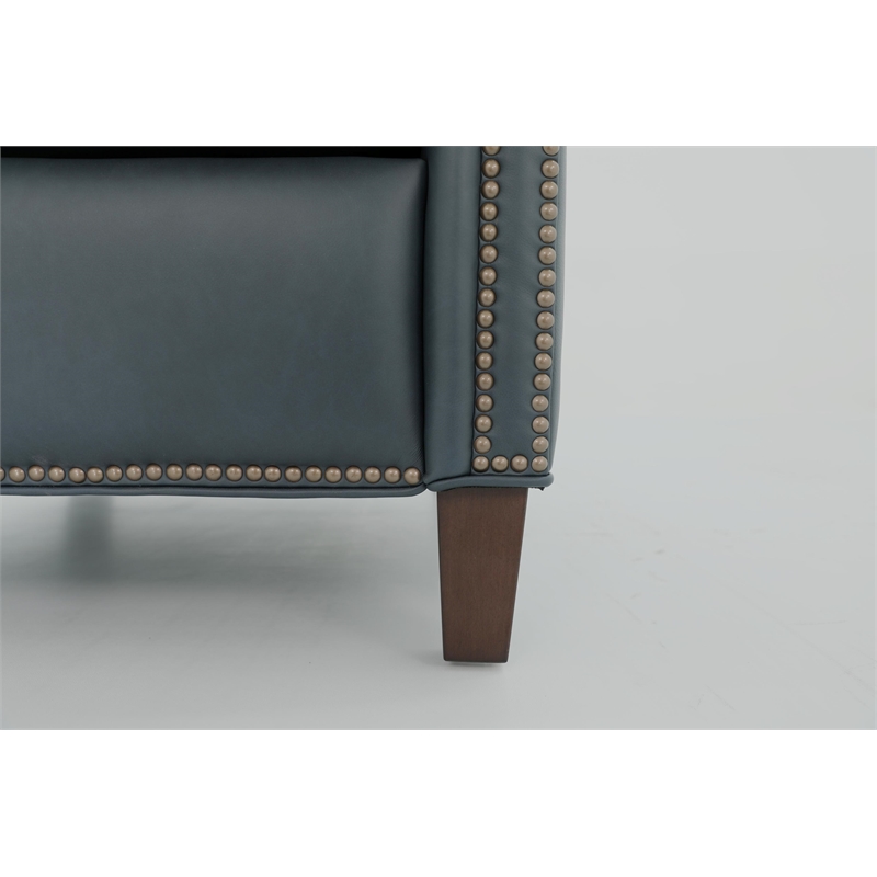 Barcalounger Shasta Push Thru The Arms Recliner in Santa Fe Ocean