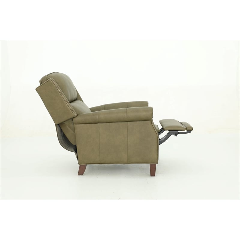 Barcalounger Shasta Push Thru The Arms Recliner in Oasis Olive