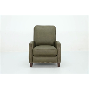 Barcalounger Melrose Push Thru The Arms Recliner in Oasis Olive