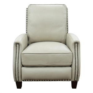 Barcalounger Melrose Push Thru The Arms Recliner in Shoreham Cream