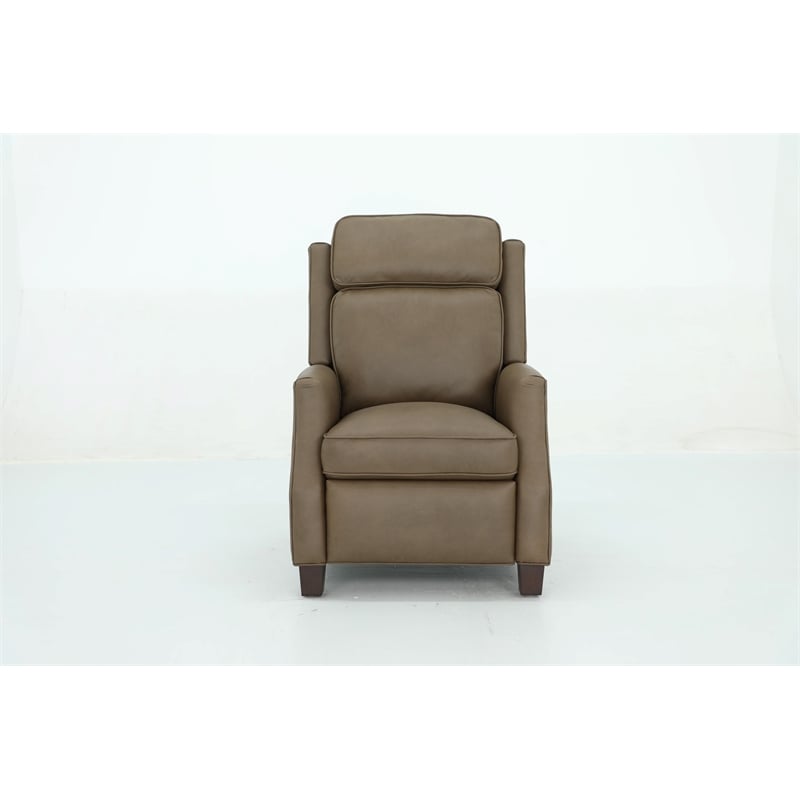 Barcalounger Nixon Push Thru The Arms Recliner in Cashmere Taupe