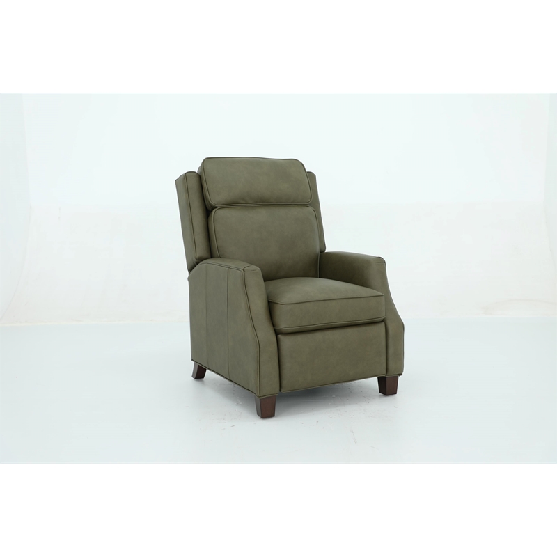Barcalounger Nixon Push Thru The Arms Recliner in Oasis Olive
