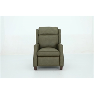 Barcalounger Nixon Push Thru The Arms Recliner in Oasis Olive