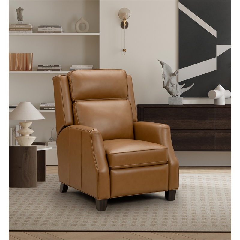 Barcalounger Nixon Push Thru The Arms Recliner in Shoreham Ponytail