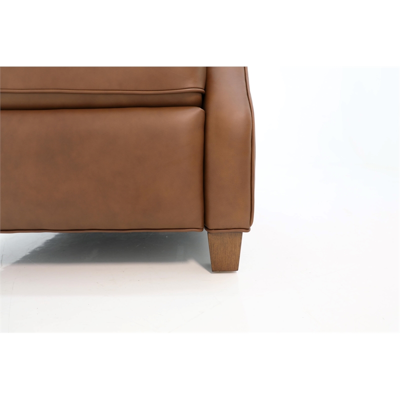 Barcalounger Nixon Push Thru The Arms Recliner in Dobbs Saddle