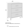 Vera 3 Drawer Dresser in Beige