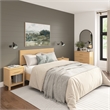 Bush Home Vera Queen Platform Bed & Dresser & 2 Nightstands - Premium Wood