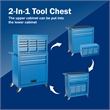 Auro Nest Home Tool Chest 8-Drawer Rolling Tool Storage Cabinet in Blue