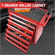 Auro Nest Home Rolling Tool Chest with 7-Drawer Tool Box in Red