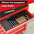 Auro Nest Home Rolling Tool Chest with 7-Drawer Tool Box in Red