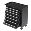 Auro Nest Home Rolling Tool Chest with 7-Drawer Tool Box in Black