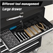 Auro Nest Home 5-Drawer Rolling Tool Chest w/Lock & Key in Black