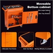 Auro Nest Home Tool Chest 5-Drawer Rolling Tool Storage Cabinet in Orange