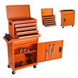 Auro Nest Home Tool Chest 5-Drawer Rolling Tool Storage Cabinet in Orange