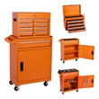 Auro Nest Home Tool Chest 5-Drawer Rolling Tool Storage Cabinet in Orange