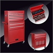 Auro Nest Home Tool Chest 8-Drawer Rolling Tool Storage Cabinet in Red