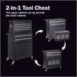 Auro Nest Home 8-Drawer Rolling Tool Storage Cabinet in Black