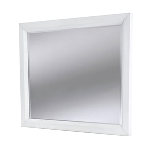 Finn & Louise Point Breeze Mirror in White/Soft Grey Glaze