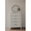 Finn & Louise Montauk 5-Drawer Solidwood Chest in White