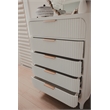 Finn & Louise Montauk 5-Drawer Solidwood Chest in White