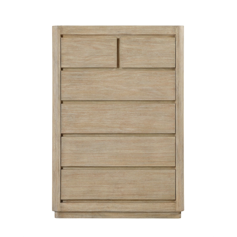 Finn & Louise Hyde Park 5 Drawer Solidwood Chest in Tan Natural