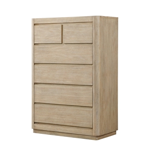 Finn & Louise Hyde Park 5 Drawer Solidwood Chest in Tan Natural