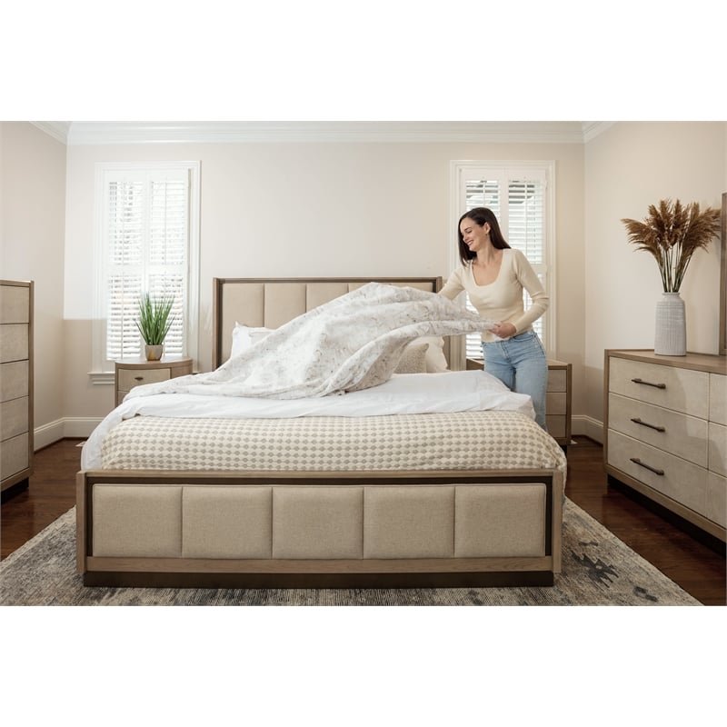 Finn & Louise Rio Vista Queen Bed in Muted Earth Tones & Clay