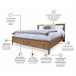 Finn & Louise Chatham King Platform Storage Bed in Maple - Wood