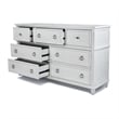 Finn & Louise Point Breeze 7 Drawer Dresser in White & Soft Grey Glaze