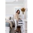 Finn & Louise Point Breeze 7 Drawer Dresser in White & Soft Grey Glaze