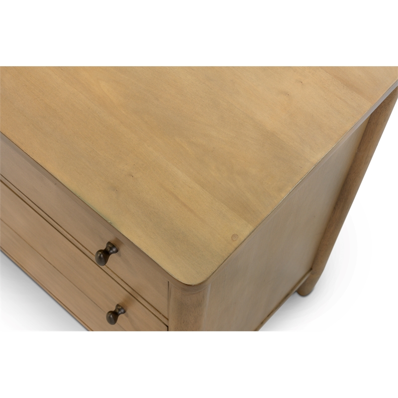 Finn & Louise Chatham 6 Drawer Dresser in Warm Maple Finish