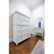 Finn & Louise Point Breeze 5 Drawer Chest in White Finish & Soft Grey Glaze