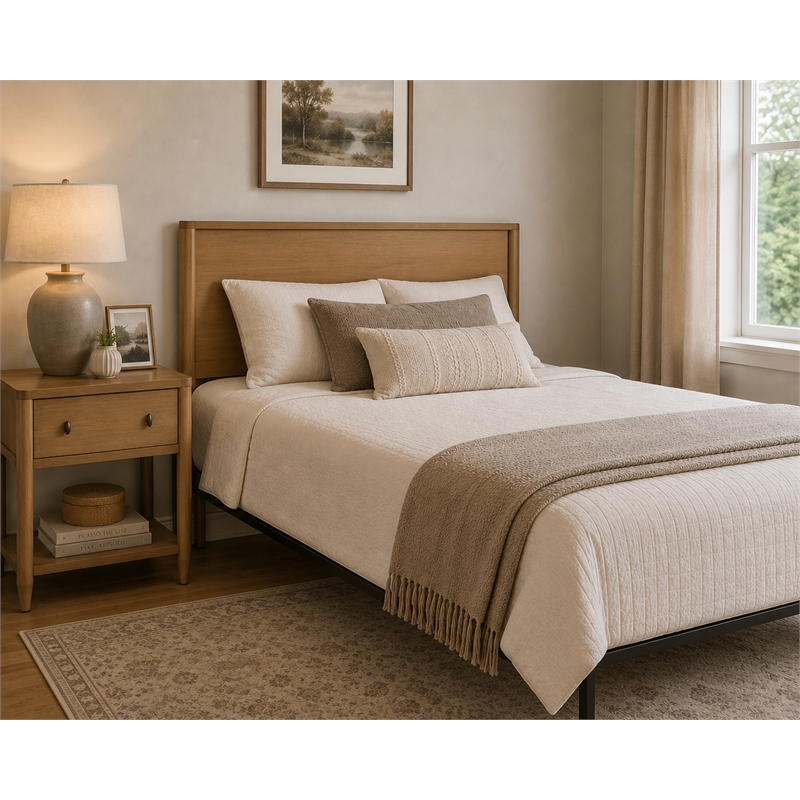 Finn & Louise Chatham Queen Headboard in Warm Maple Finish - Wood