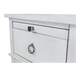 Finn & Louise Point Breeze 1 Drawer Open Nightstand in White/Soft Grey Glaze