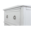 Finn & Louise Point Breeze 2 Drawer Nightstand in White/Soft Grey Glaze