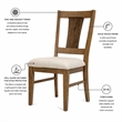 Sun Haven - Upholstered Side Chair - Set of 2 - Wood - Chair Decor - Walnut