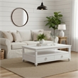 Point Breeze - 2-Drawer Cocktail Table with Castors - Wood - White