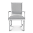 Point Breeze - Upholstered Arm Chair - Set of 2 - Wood - White