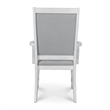 Point Breeze - Upholstered Arm Chair - Set of 2 - Wood - White