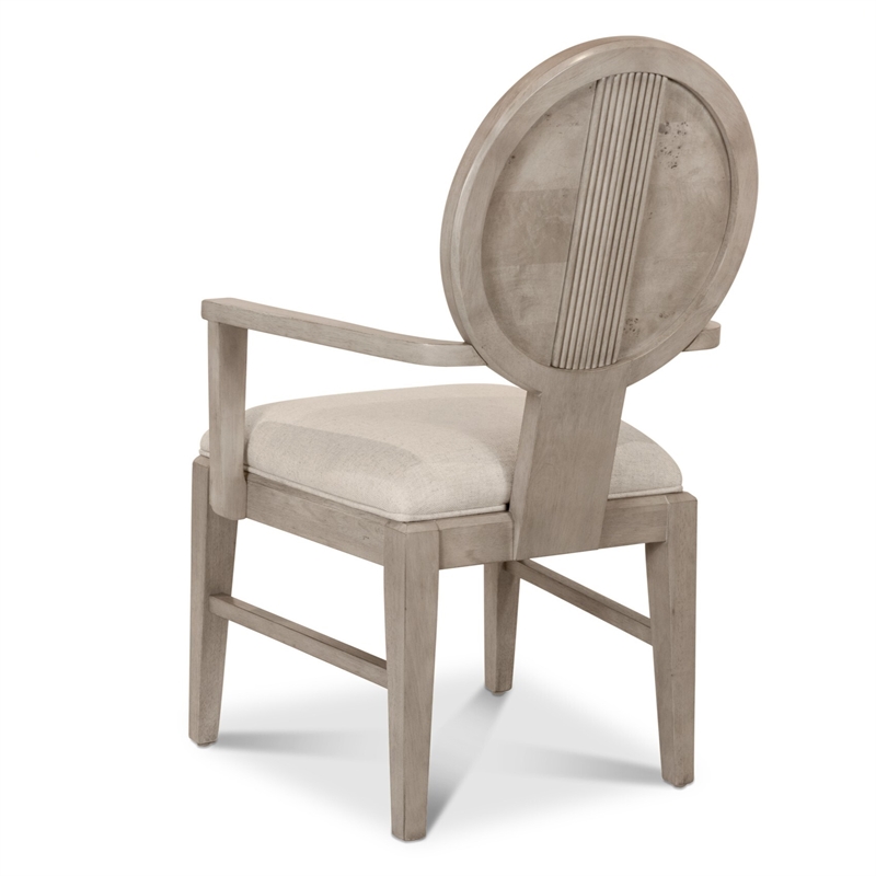 Manhattan Valley - Upholstered Arm Chair - Set of 2 - Wood - Rose
