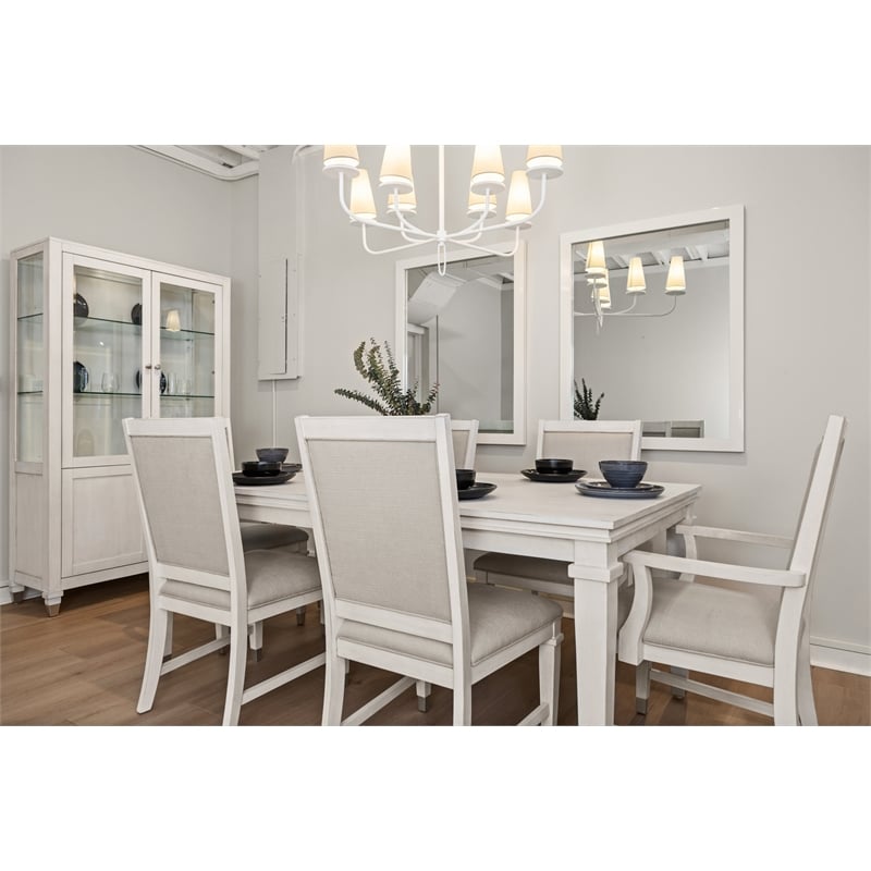 Point Breeze - Upholstered Side Chair - Set of 2 - Wood - White