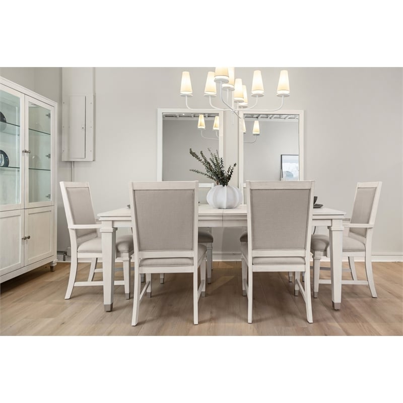 Point Breeze - Upholstered Side Chair - Set of 2 - Wood - White