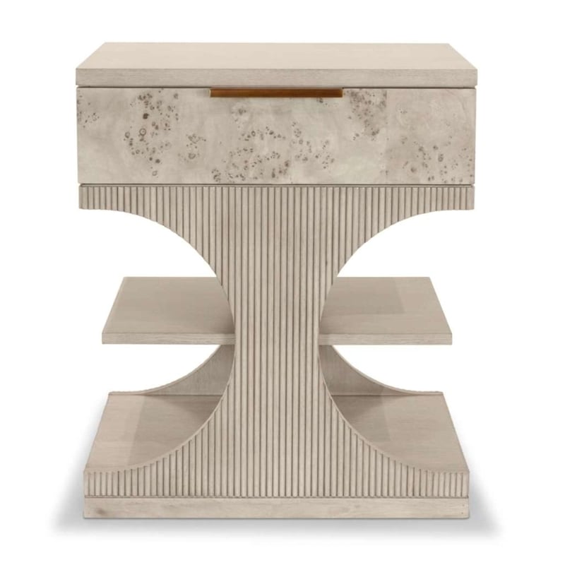 Manhattan Valley - 1 Drawer Accent Nightstand - Dusty Rose Finish - Wood