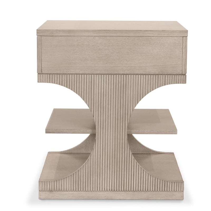 Manhattan Valley - 1 Drawer Accent Nightstand - Dusty Rose Finish - Wood