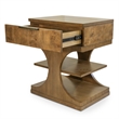 Manhattan Valley - 1 Drawer Accent Nightstand - Wood - Chestnut
