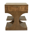 Manhattan Valley - 1 Drawer Accent Nightstand - Wood - Chestnut