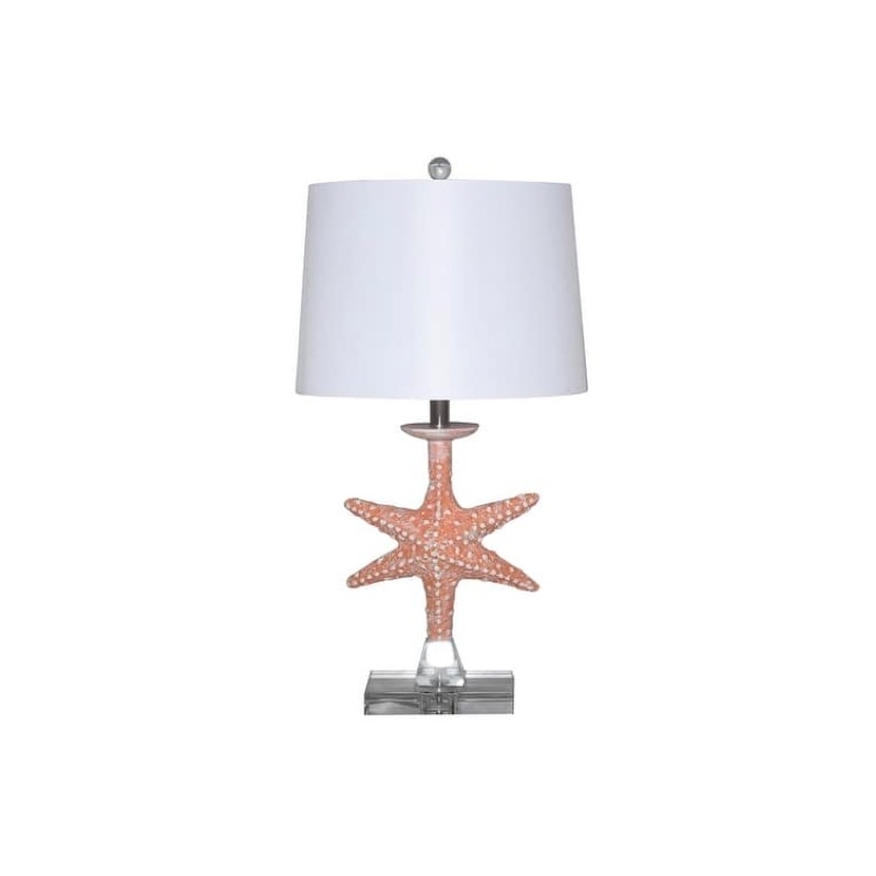 Lux Lighting Aloha Starfish Seaside Coastal Table Lamps (Set of 2) 3-Way Switch